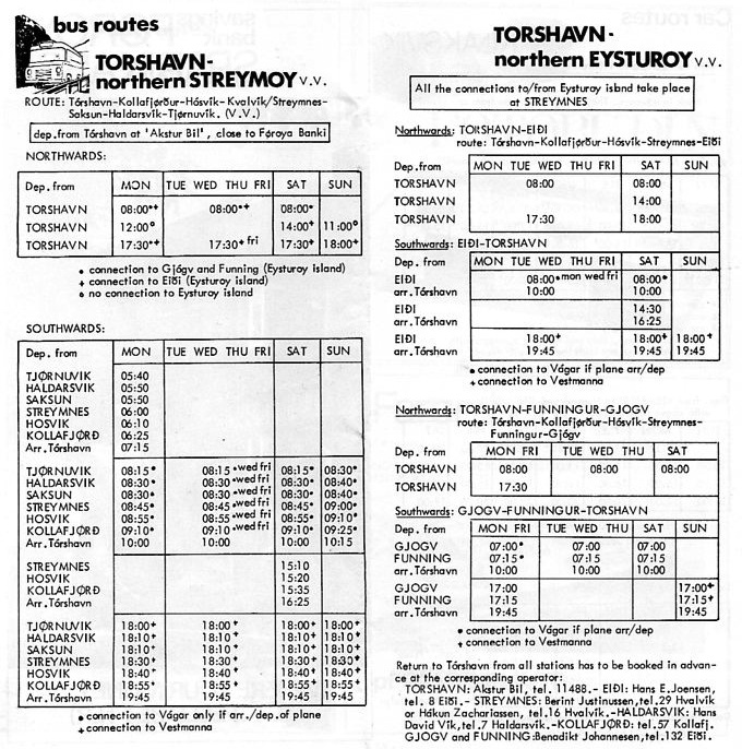 1974 travel guide timetable