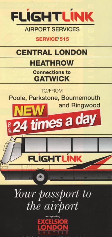 FlightLink timetable 1998