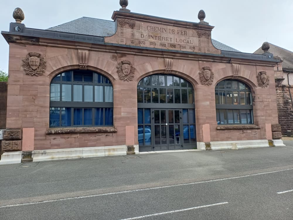 former station and bus station in Belfort