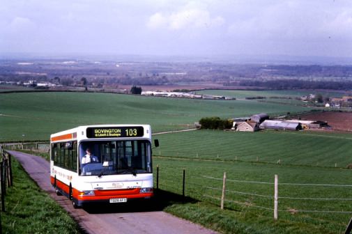 Dorset Transit climbing to East Chaldon