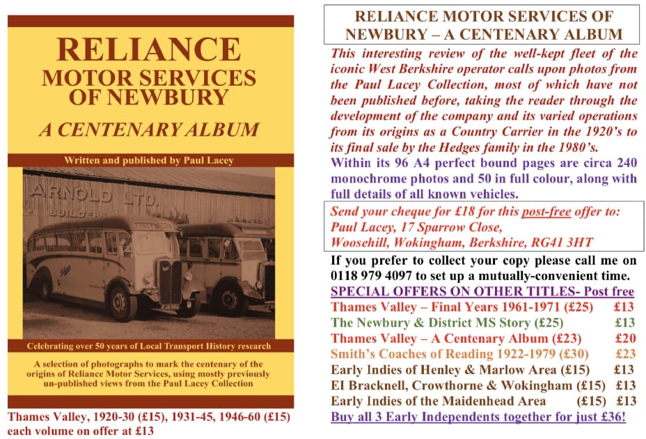 Advert for Reliance Centenary book
