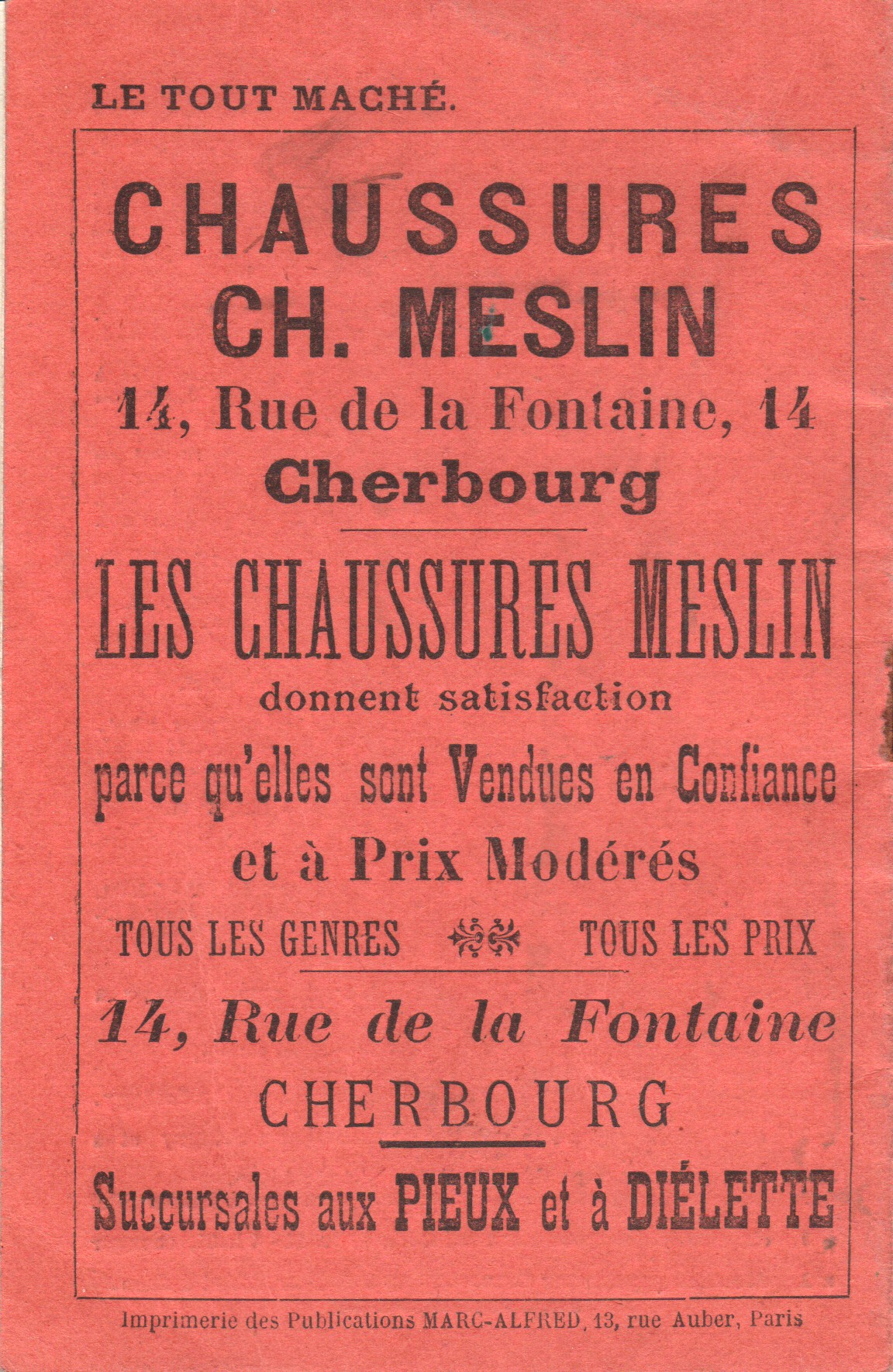 Meslin 1913 rear cover