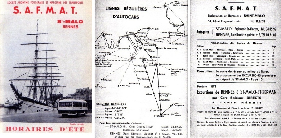 SAFMAT 1963 timetable