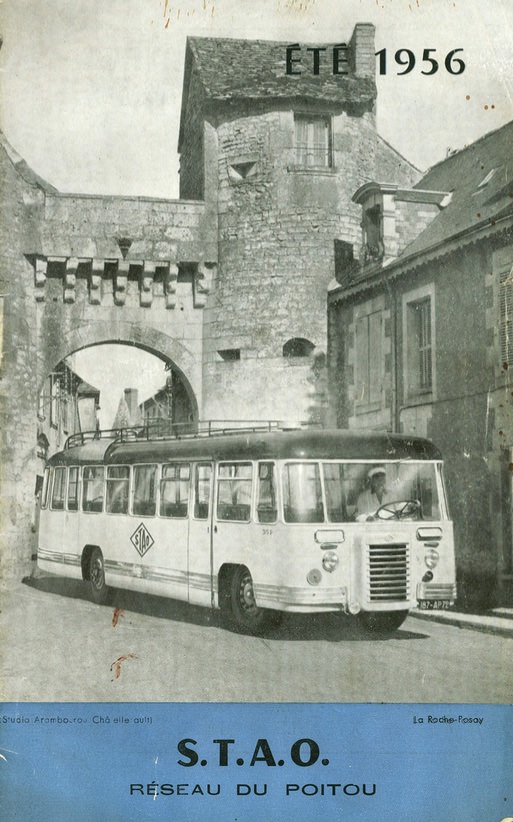 Reseau Poitou 1956 timetable cover
