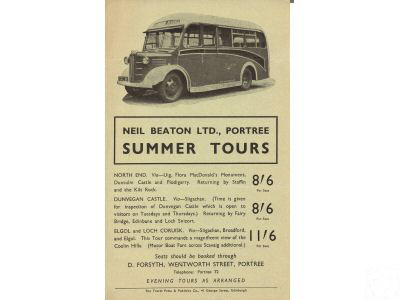 advertisement for coach tours