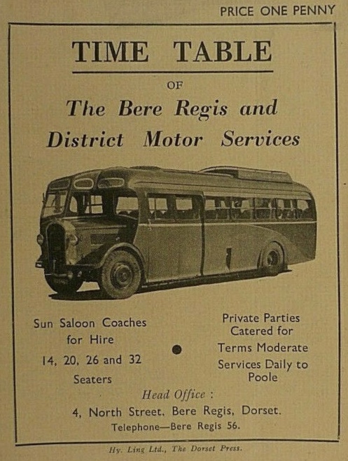 cover of 1936 timetable booklet