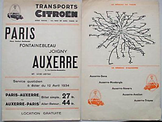 auxerre area leaflet 1934