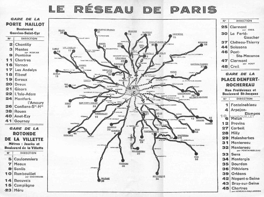 transports citroen map 1933