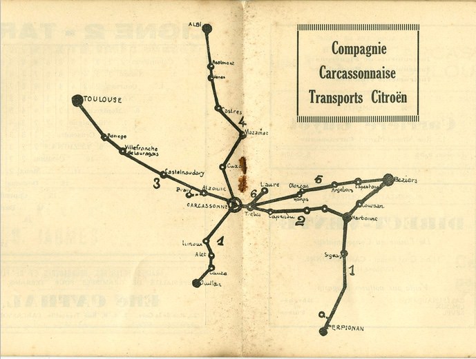 plan of routes 1936