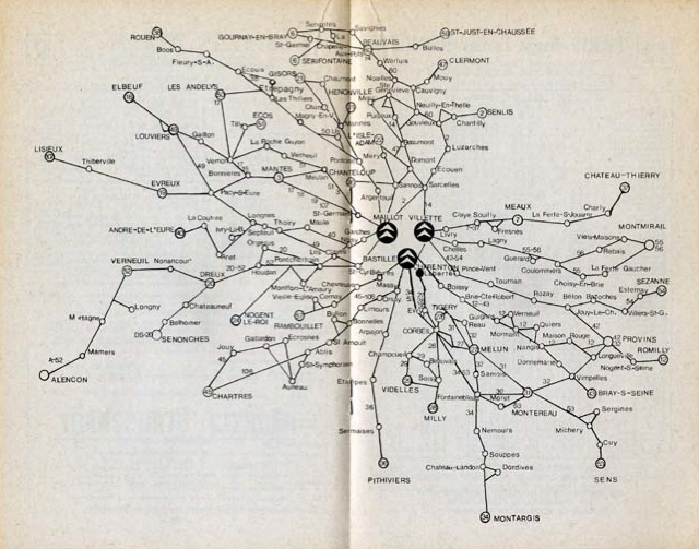 Paris map 1968