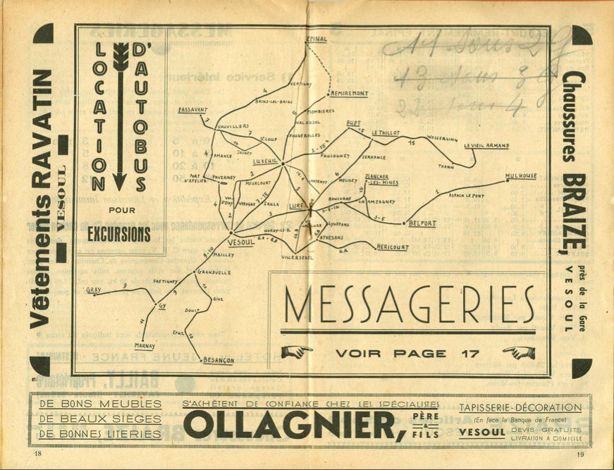 Map TC Vesoul network 1938