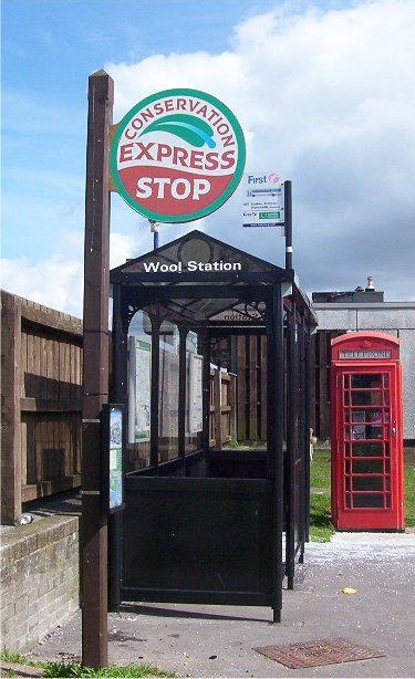 conservation express bus stop sign