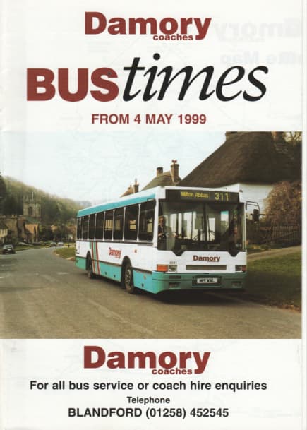 Damory 1999 timetable