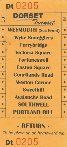 Dorset Transit ticket