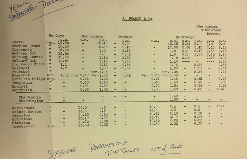 1955 timetable page two