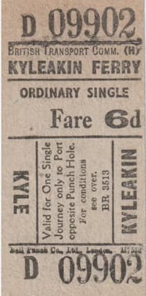 ferry ticket Kyle - Kyleakin