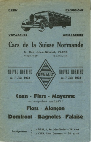 cover of 1934 timetable