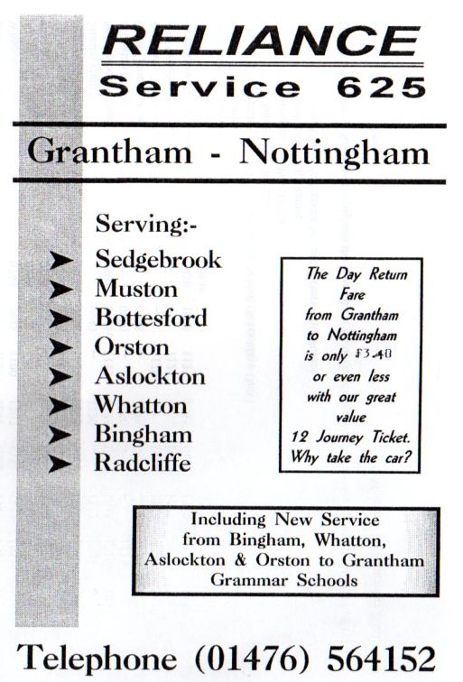 cover of 625 timetable leaflet september 2000