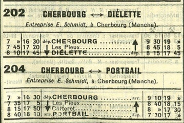1942 Schmidt timetable